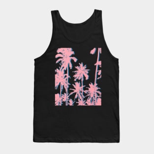 Summer pink palm trees Tank Top